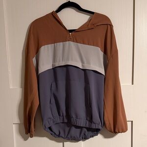 Stylish Women's Colorblock Hoodie